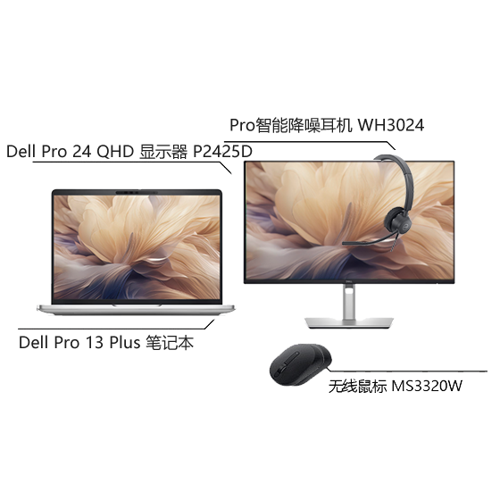 全新 Dell Pro 13 Plus 移动便携套装