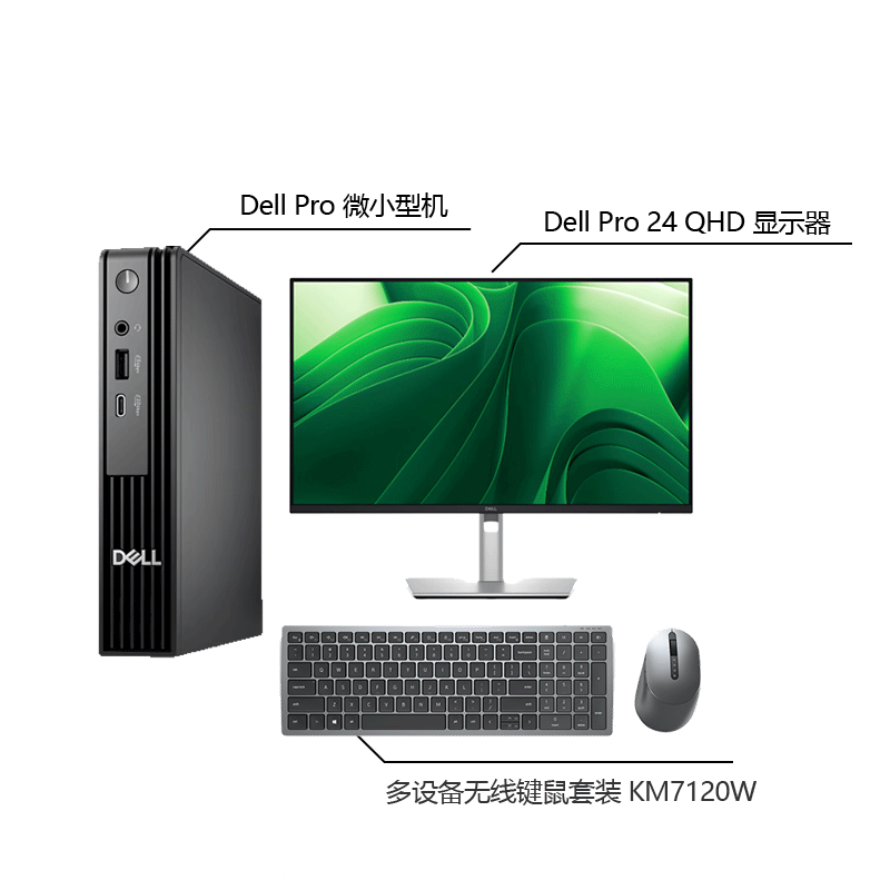 全新 Dell Pro 微小型机 超强性能套装